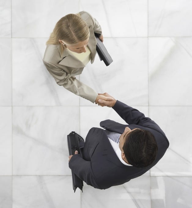 business people shaking hands