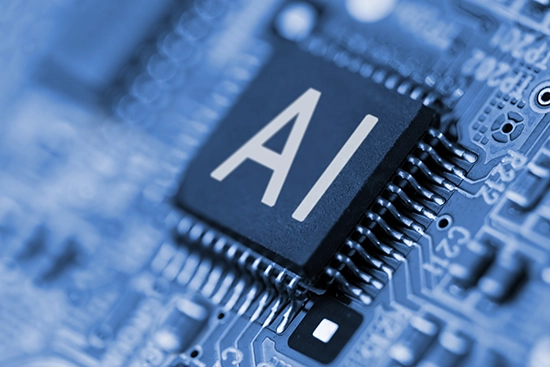 circuit board with an AI chip