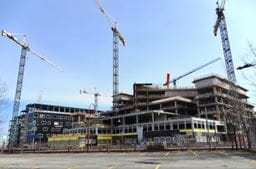 A hospital under construction