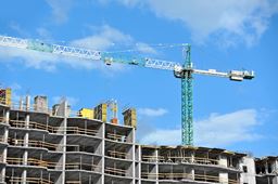 A crane on a construction site