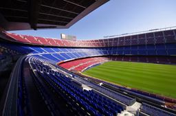 Interior of a football stadium