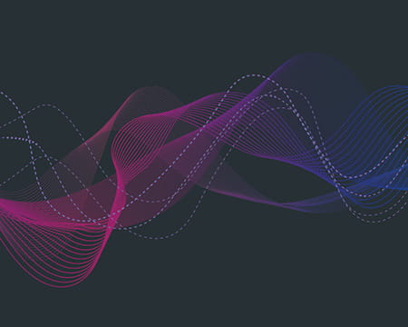 abstract image of blue lines and mist