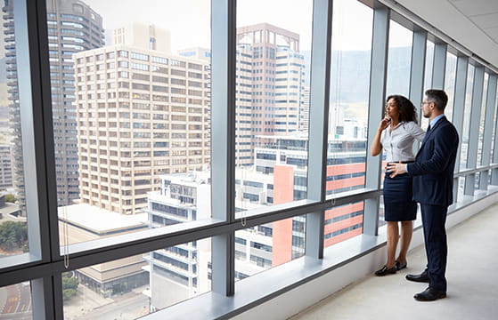 Looking at the city