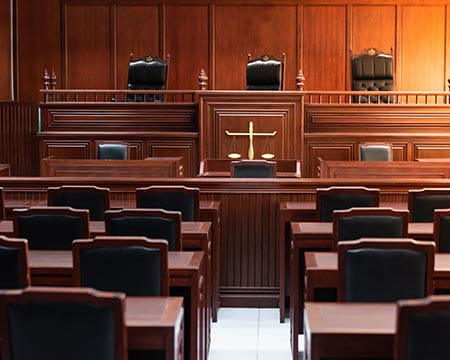 Empty court room