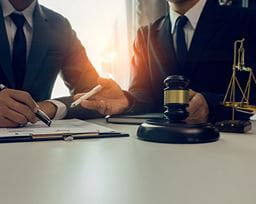 Law order with a gavel