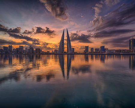 Bahrain at dusk