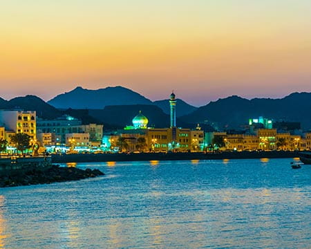 Muscat, Oman, sunset