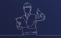 construction man ith thumbs up