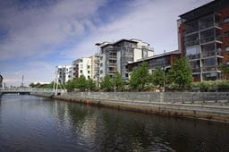 Apartments by a river